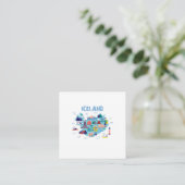 Iceland map begleitkarte (Stehend Vorderseite)