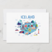 Iceland map einladung (Vorderseite)