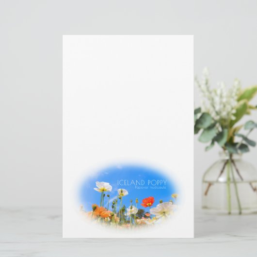 Iceland Poppy Briefpapier (Stehend Vorderseite)