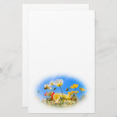 Iceland Poppy Briefpapier (Vorne/Hinten)