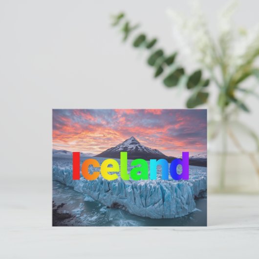 Iceland Postkarte (Stehend Vorderseite)