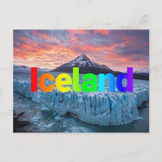 Iceland Postkarte (Vorderseite)