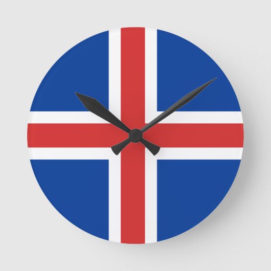 iceland runde wanduhr (Vorderseite)