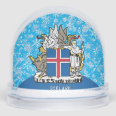 Iceland Snow Globe, Holiday, Icelandic Flag Schneekugeln (Vorderseite)