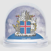 Iceland Snow Globe, Holiday, Icelandic Flag Schneekugeln (Rückseite)