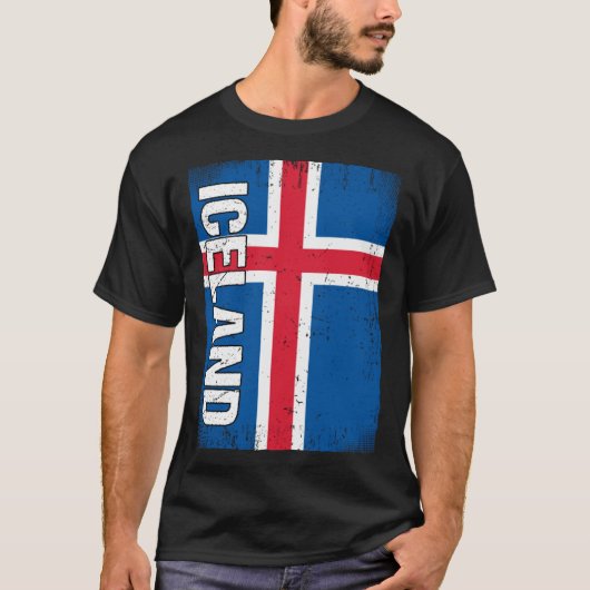 Icelander Flag Iceland T-Shirt (Vorderseite)