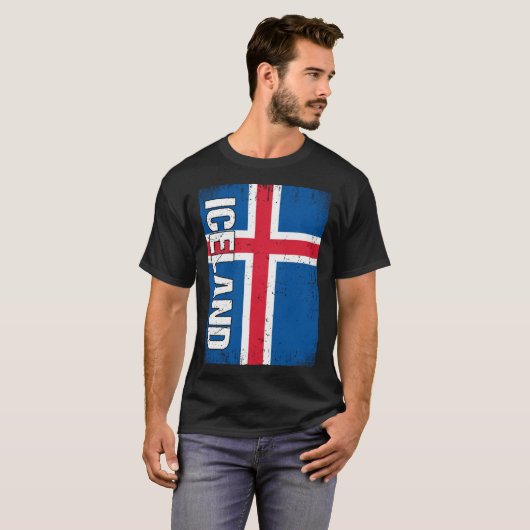Icelander Flag Iceland T-Shirt (Vorne ganz)
