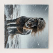 Icelandic Horse In its Element Jigsaw Puzzle (Horizontal)