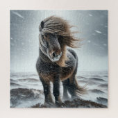 Icelandic Horse In its Element Jigsaw Puzzle (Vertikal)