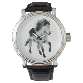 Icelandic horse in motion armbanduhr