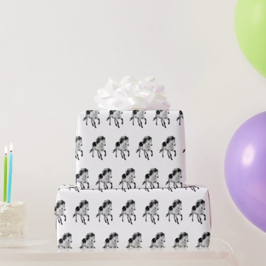 Icelandic horse in motion geschenkpapier (Partygeschenke)