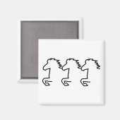 Icelandic Horse Magnet (Vorderseite/Rückseite)