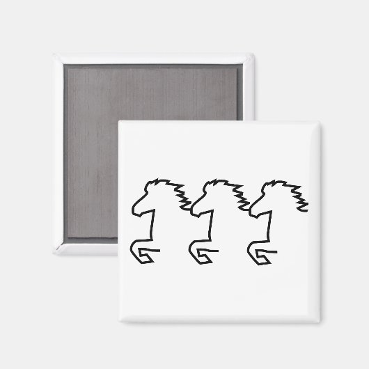 Icelandic Horse Magnet (Vorderseite/Rückseite)