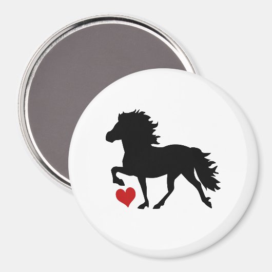 Icelandic Horse Magnet (Vorderseite/Rückseite)