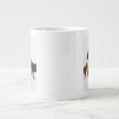 Icelandic Horse portrait Jumbo-Tasse (Vorderseite)