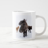 Icelandic Horse portrait Jumbo-Tasse (Rechts)