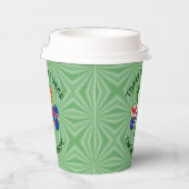 Icelandic Irish American Shamrock Personalize Text Pappbecher (Rechts)