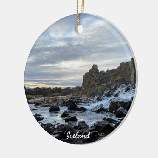 Icelandic river - keramik ornament (Links)