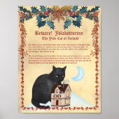 ICELANDIC WEIHNACHTEN CAT Legend of Jólakötturinn Poster (Vorne)