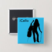 iCello Button (hellblau) (Vorne & Hinten)