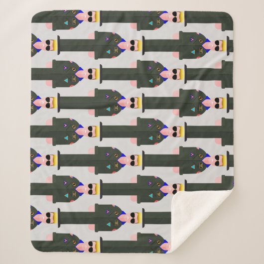 Iceman – Patterned Sherpa Blanket Sherpadecke (Vorderseite)