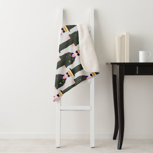 Iceman – Patterned Sherpa Blanket Sherpadecke (Beispiel)