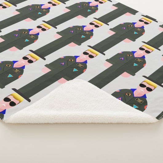 Iceman – Patterned Sherpa Blanket Sherpadecke (3/4)