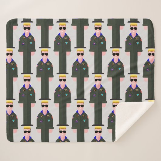 Iceman – Patterned Sherpa Blanket Sherpadecke (Vorderseite (Horizontal))