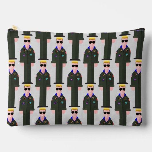 Iceman – Patterned Zipper Accessory Pouch Zubehörtasche (Vorderseite)