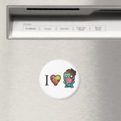 Ich <3 Gehirne- Zombies sind überall! Magnet (In Situ (Geschirrspüler))