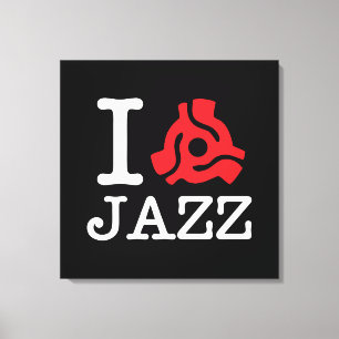 Ich 45 Adapter Jazz Leinwanddruck