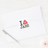 Ich 45 Adapter Jazz Quadratischer Aufkleber (Umschlag)