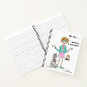 Ich 50? Keine zufällige weibliche Karikatur Notizblock (Innenseite)