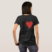 Ich ❤️ Admin für Angestellte CUSTOM Women's T-Shirt (Schwarz voll)