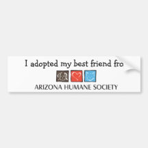 Ich adoptierte meinen bester Freund-Autoaufkleber