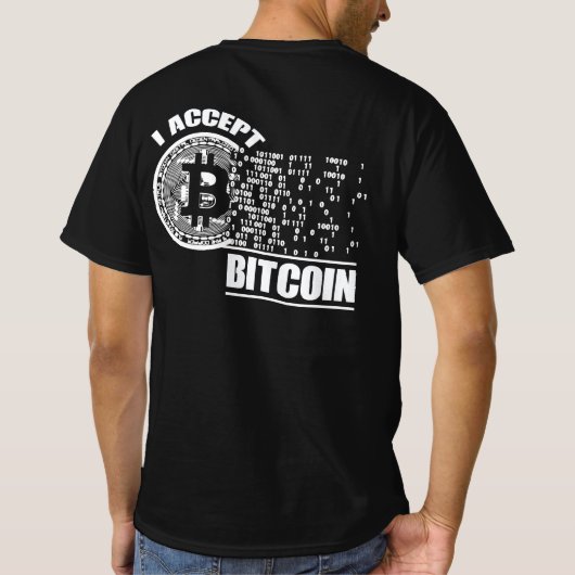 Ich akzeptiere Bitcoin-Krypto T-Shirt (Rückseite)