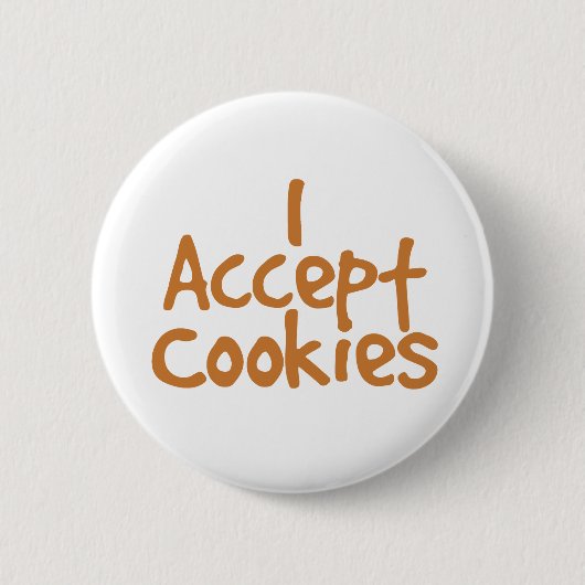 Ich akzeptiere Cookies Button (Vorderseite)