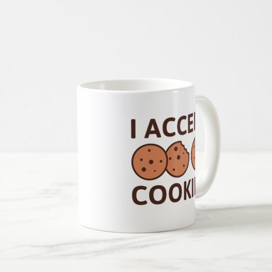 Ich akzeptiere Cookies Kaffeetasse (VorderseiteRechts)