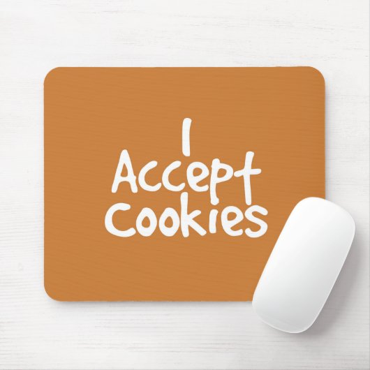 Ich akzeptiere Cookies Maus-Pad Mousepad (Mit Mouse)