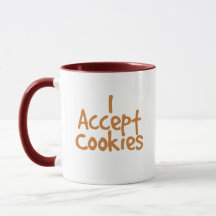 Ich akzeptiere Cookies-Tasse