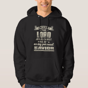 Ich akzeptiere den Herrn Jesus Christus als meinen Hoodie