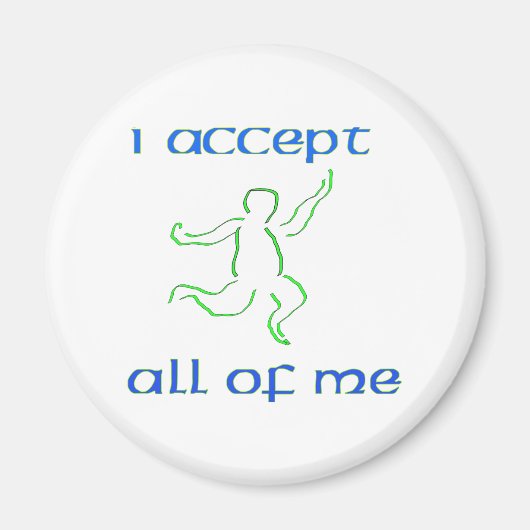 Ich akzeptiere mich alle 2 magnet (Vorne)