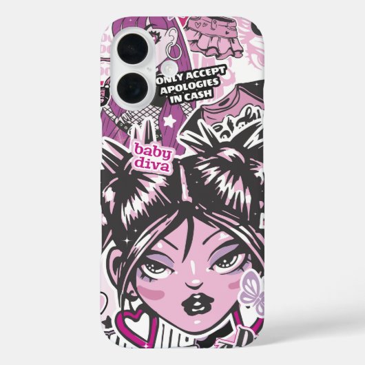 ICH AKZEPTIERE NUR IN CASH Y2K Case-Mate iPhone HÜLLE (Rückseite)