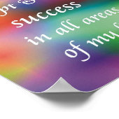 Ich akzeptiere und lasse Erfolg zu Poster (Ecke)