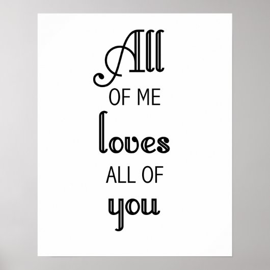 Ich alle Lieben von Ihnen drucken oder poster (Vorne)