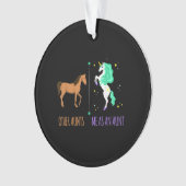 Ich als Tante oder Tante Pferd Unicorn Geschenk Ornament (Vorderseite)