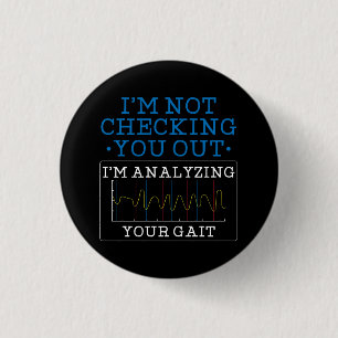 Ich analysiere Ihren Gang Physiotherapeut Button