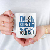 Ich analysiere leise Ihre Gangphysik Zweifarbige Tasse