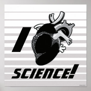 Ich (Anatomisches Herz) Wissenschaft Poster
