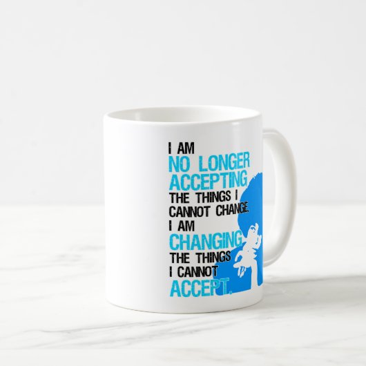 Ich ändere Sache-Klassiker-Tasse Kaffeetasse (VorderseiteRechts)